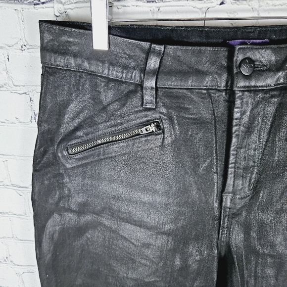 NYDJ | coated shiny stretch legging jegging - Picture 2 of 10